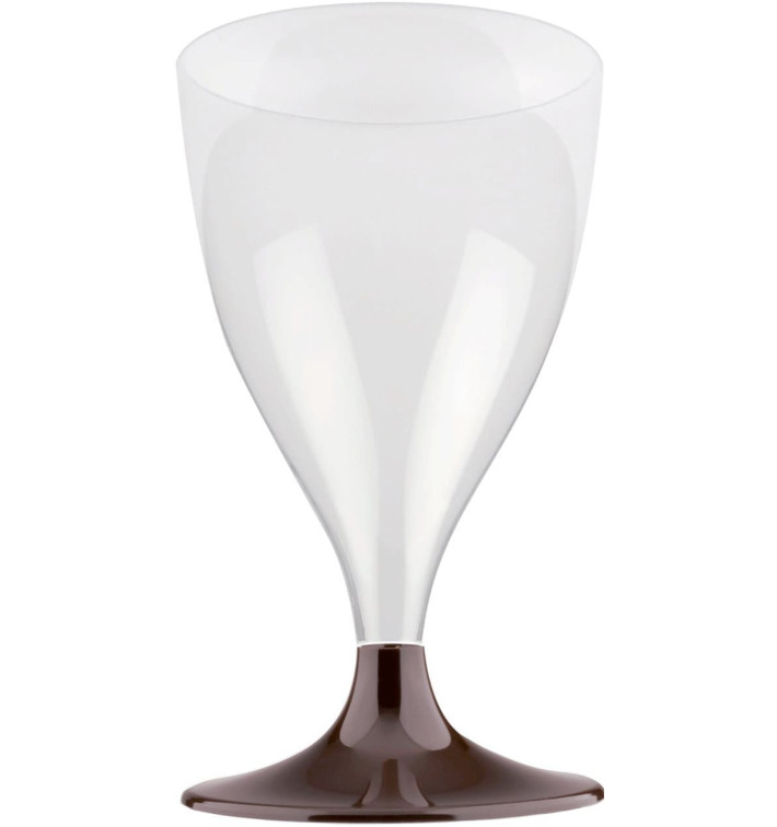 Plastic Stemmed Glass Wine Brown 200ml 2P (400 Units) Plastic Stemmed Glass Wine Brown 200ml 2P (400 Units)
