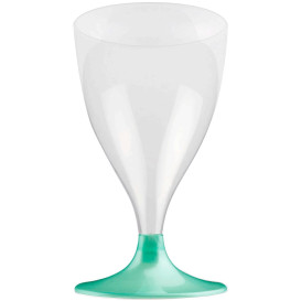 Plastic Stemmed Glass Wine Tiffany Pearl 200ml 2P (400 Units)