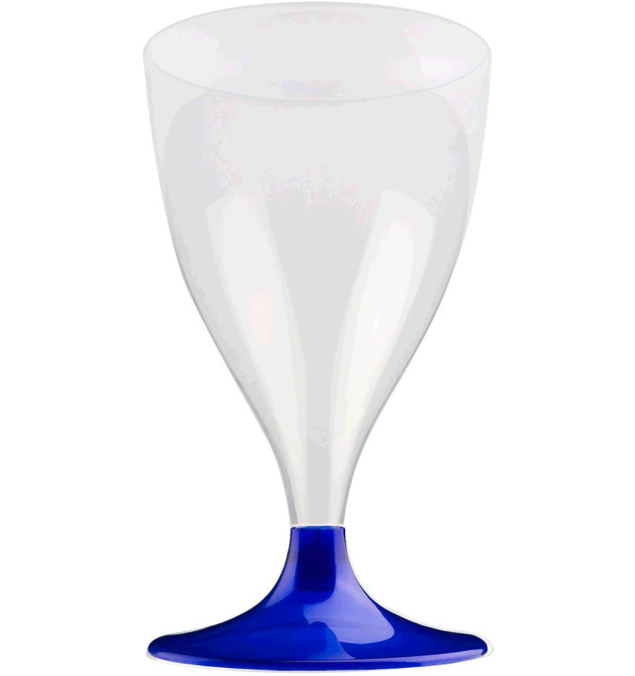 Plastic Stemmed Glass Wine Blue Pearl 200ml 2P (400 Units) Plastic Stemmed Glass Wine Blue Pearl 200ml 2P (400 Units)