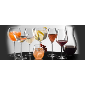 Reusable Plastic Glass Wine "Tritan" Clear 470ml (6 Units)