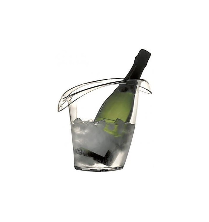 Plastic Ice Bucket for 1 Bottle Clear SAN (1 Unit) 