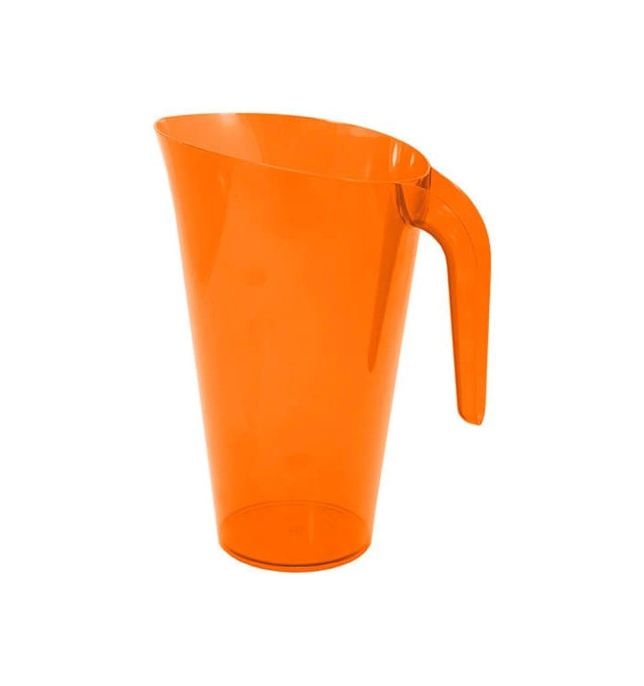 Plastic Jar PS Reusable Orange 1.500 ml (1 Unit) Plastic Jar PS Reusable Orange 1.500 ml (1 Unit)