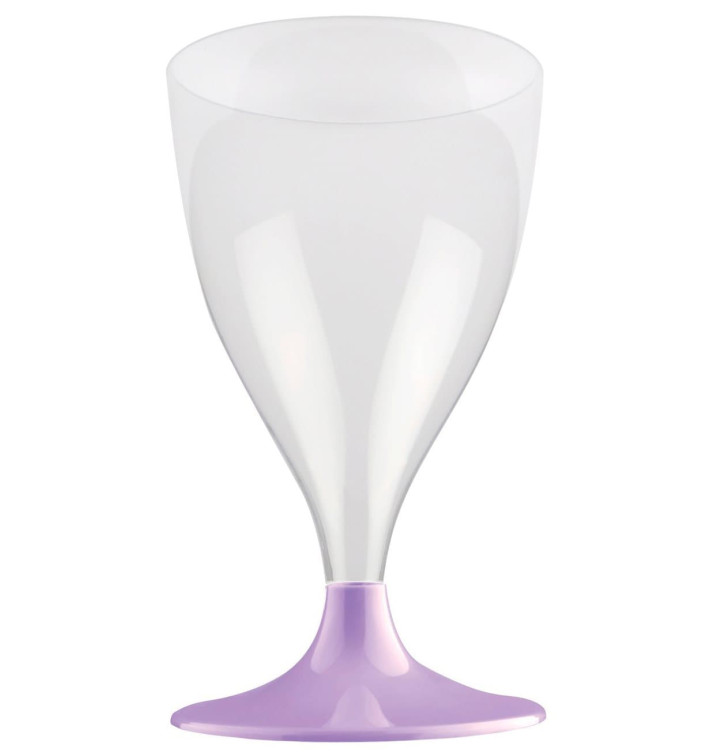 Plastic Stemmed Glass Wine Lilac 200ml 2P (400 Units) Plastic Stemmed Glass Wine Lilac 200ml 2P (400 Units)