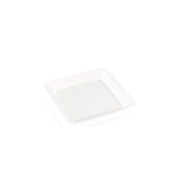 Plastic Plate Square shape Extra Rigid Clear 22,5x22,5cm (200 Units) Plastic Plate Square shape Extra Rigid Clear 22,5x22,5cm (200 Units)