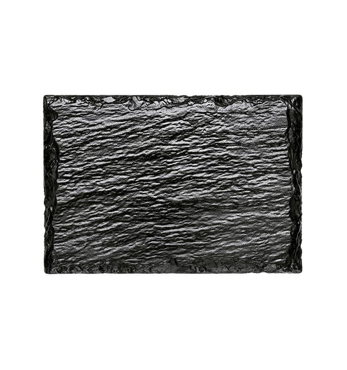 Plastic Tasting Platter Synthetic Slate PS 13x9cm (240 Units) Plastic Tasting Platter Synthetic Slate PS 13x9cm (240 Units)