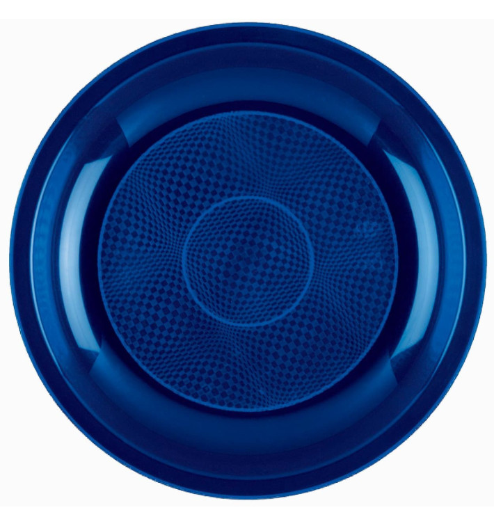 Plastic Plate Flat Blue "Round" PP Ø22 cm (600 Units) Plastic Plate Flat Blue "Round" PP Ø22 cm (600 Units)