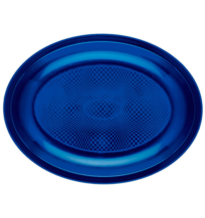 Plastic Platter Microwavable Oval Shape Blue "Round" 25,5x19 cm (600 Units) Plastic Platter Microwavable Oval Shape Blue "Round" 25,5x19 cm (600 Units)