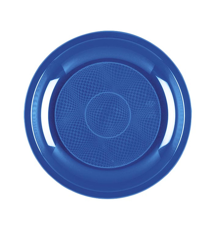 Plastic Plate Dessert Mediterranean Blue "Round" PP Ø18,5 cm (50 Units) Plastic Plate Dessert Mediterranean Blue "Round" PP Ø18,5 cm (50 Units)