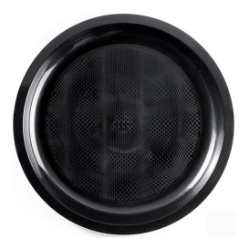 Plastic Plate Black "Round" PP Ø29 cm (25 Units) 