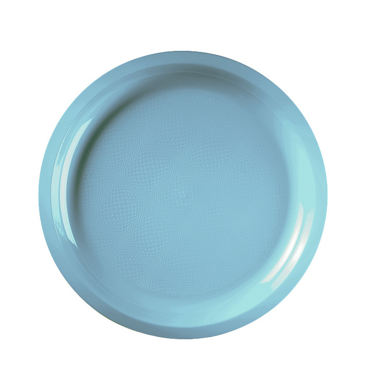 Plastic Plate Turquoise Round shape PP Ø29 cm (300 Units) Plastic Plate Turquoise Round shape PP Ø29 cm (300 Units)