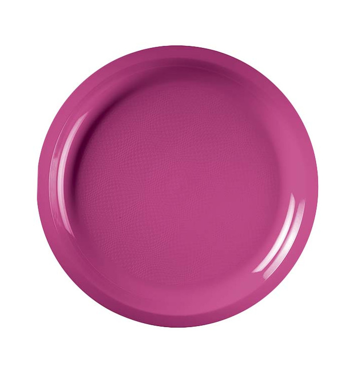 Plastic Plate Fuchsia "Round" PP Ø29 cm (25 Units) Plastic Plate Fuchsia "Round" PP Ø29 cm (25 Units)