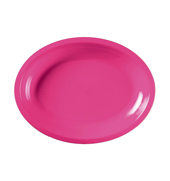 Plastic Platter Microwavable Oval Shape Fuchsia 31,5x22 cm (25 Units) Plastic Platter Microwavable Oval Shape Fuchsia 31,5x22 cm (25 Units)