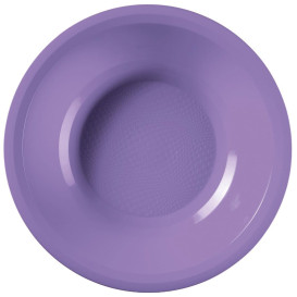 Plastic Plate Deep Lilac "Round" PP Ø19,5 cm (50 Units) 