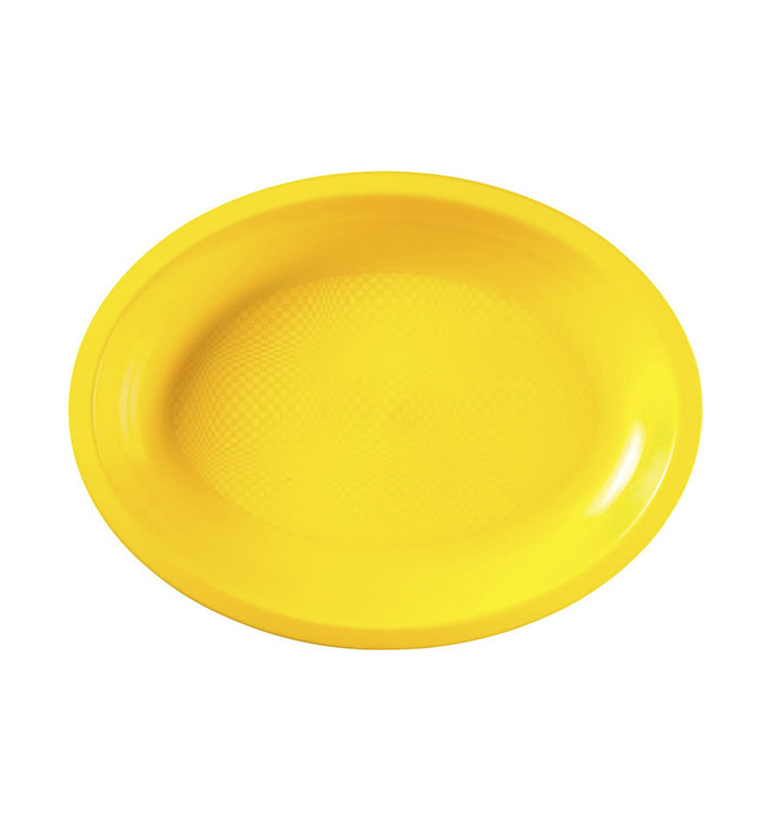 Plastic Platter Microwavable Oval Shape Yellow 25,5x19 cm (50 Units) Plastic Platter Microwavable Oval Shape Yellow 25,5x19 cm (50 Units)