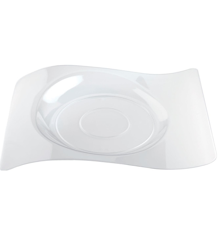 Plastic Plate "Forma" Clear 28x23 cm (180 Units) Plastic Plate "Forma" Clear 28x23 cm (180 Units)