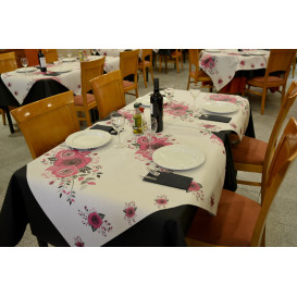 Pre-Cut Paper Tablecloth "Bouquet" 37g 1x1m (400 Units)  