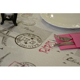 Pre-Cut Paper Tablecloth "Paris" 37g 1x1m (400 Units)  