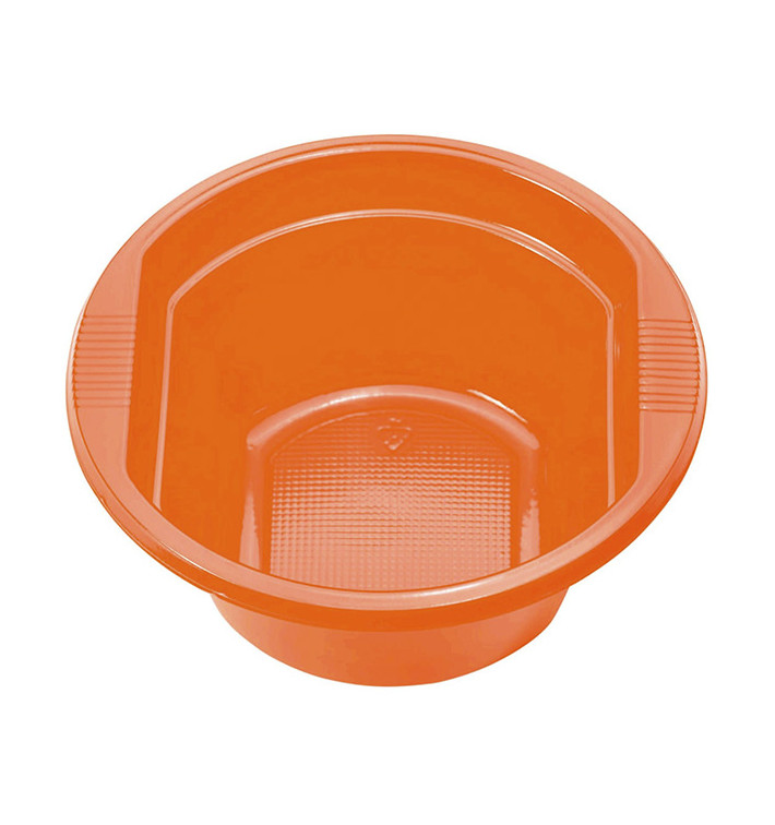 Plastic Bowl PS Orange 250ml Ø12cm (30 Units) Plastic Bowl PS Orange 250ml Ø12cm (30 Units)