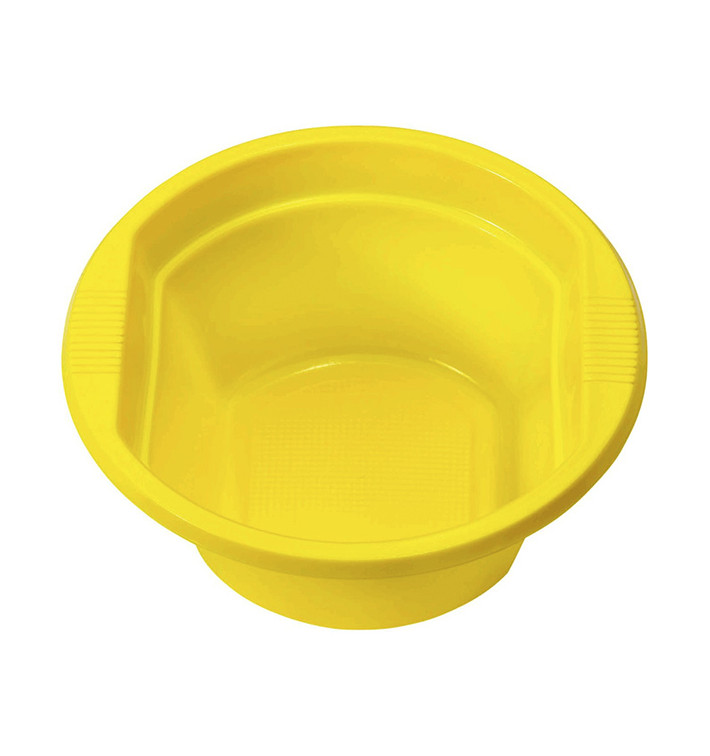 Plastic Bowl PS Yellow 250ml Ø12cm (30 Units) Plastic Bowl PS Yellow 250ml Ø12cm (30 Units)