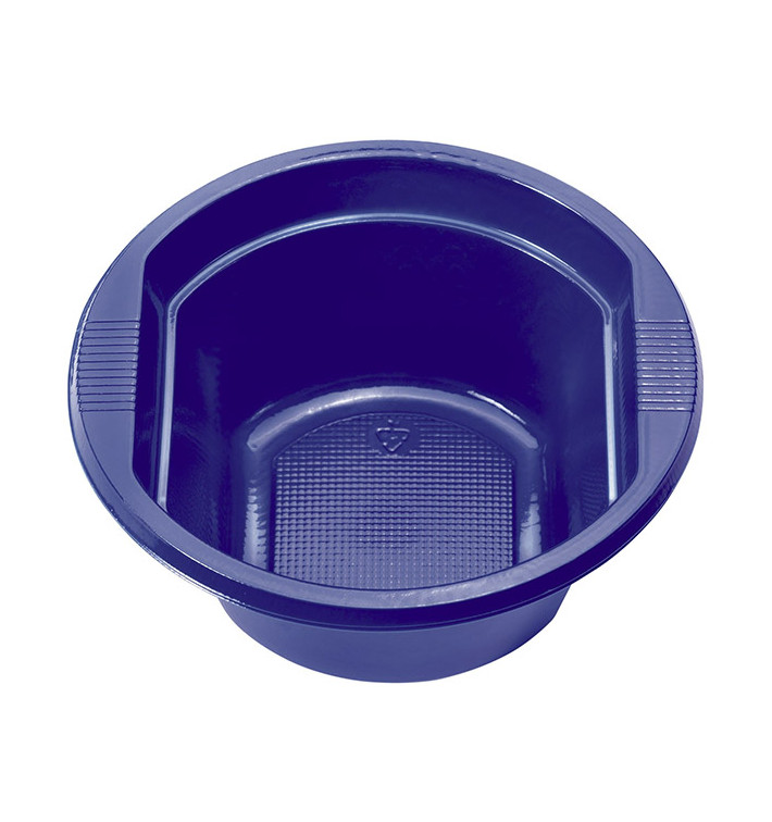Plastic Bowl PS Dark Blue 250 ml Ø12cm (660 Units) Plastic Bowl PS Dark Blue 250 ml Ø12cm (660 Units)