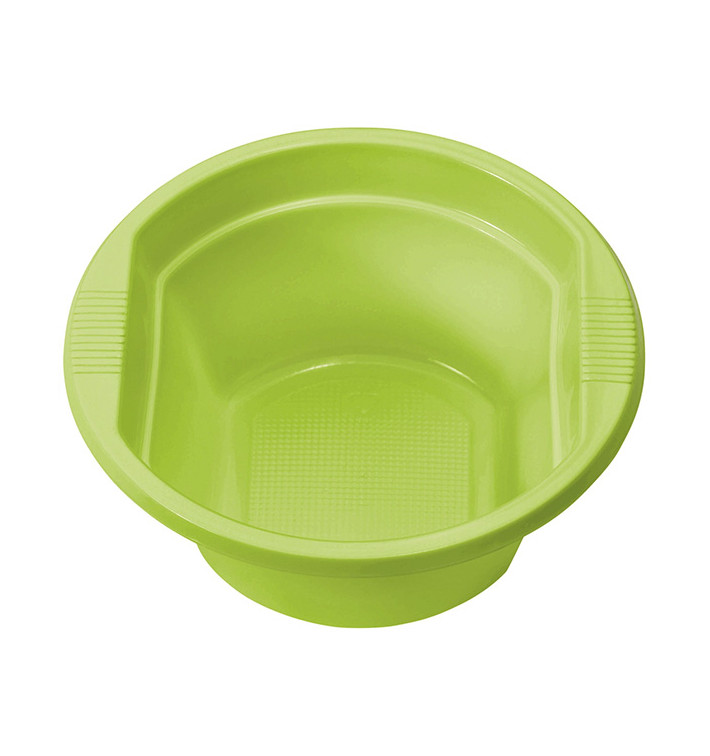 Plastic Bowl PS Lime Green 250ml Ø12cm (30 Units) Plastic Bowl PS Lime Green 250ml Ø12cm (30 Units)