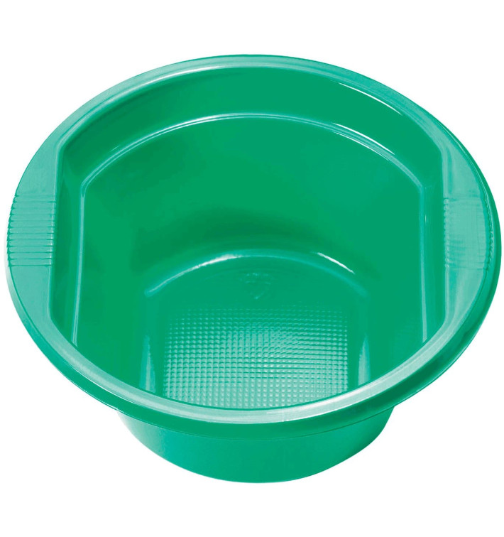 Plastic Bowl PS Green 250ml Ø12cm (30 Units) Plastic Bowl PS Green 250ml Ø12cm (30 Units)