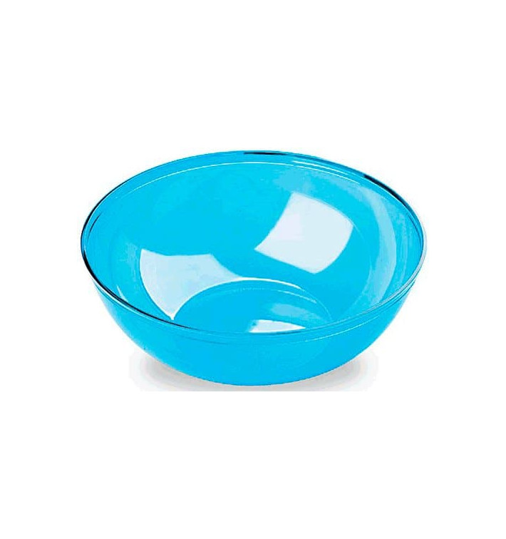 Plastic Bowl PS Crystal Hard Turquoise 3500ml Ø27cm (1 Unit) Plastic Bowl PS Crystal Hard Turquoise 3500ml Ø27cm (1 Unit)