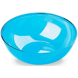 Plastic Bowl PS Crystal Hard Turquoise 3500ml Ø27cm (20 Units)