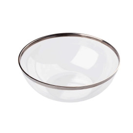 Plastic Bowl with Rim PS Crystal Hard 400ml Ø14cm (8 Units) 