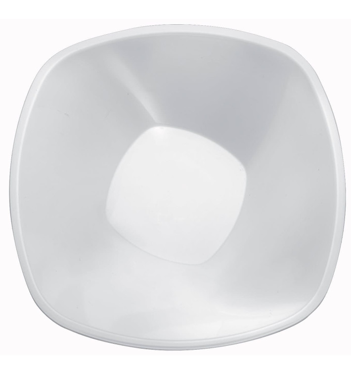 Plastic Bowl PP White "Square" 3000ml Ø27,7cm (30 Units) Plastic Bowl PP White "Square" 3000ml Ø27,7cm (30 Units)