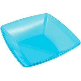 Plastic Bowl PS Crystal Hard Turquoise 3500ml 28x28cm (20 Units)