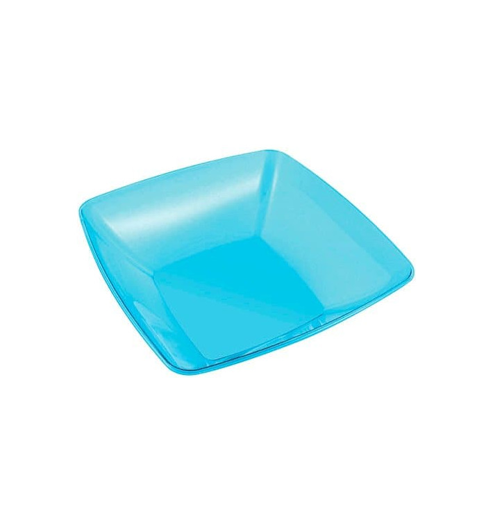 Plastic Bowl PS Crystal Hard Turquoise 3500ml 28x28cm (20 Units) Plastic Bowl PS Crystal Hard Turquoise 3500ml 28x28cm (20 Units)