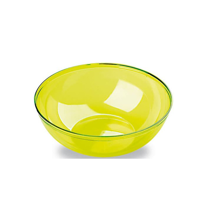 Plastic Bowl PS Crystal Hard Green 3500ml Ø27cm (1 Unit) Plastic Bowl PS Crystal Hard Green 3500ml Ø27cm (1 Unit)
