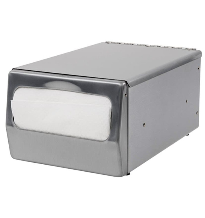 Napkin Stainless Steel Dispenser "MaxiServis" "Counter" (1 Unit) Napkin Stainless Steel Dispenser "MaxiServis" "Counter" (1 Unit)