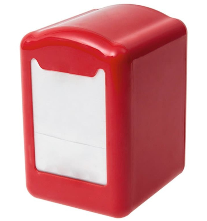 Napkin Plastic Dispenser "Miniservis" Red 17x17cm (1 Unit) Napkin Plastic Dispenser "Miniservis" Red 17x17cm (1 Unit)