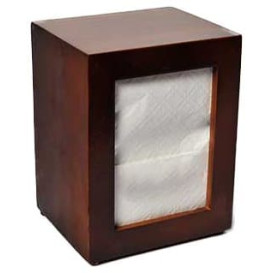Napkin Wooden Dispenser 17x17cm  (1 Unit)