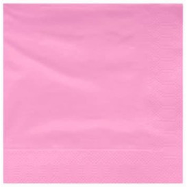 Paper Napkin Edging Pink 40x40cm (50 Units)