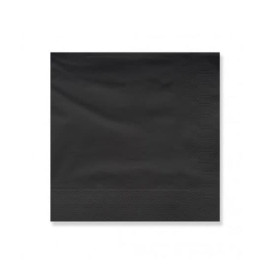 Paper Napkin Edging Black 25x25cm 2C (3400 Units)