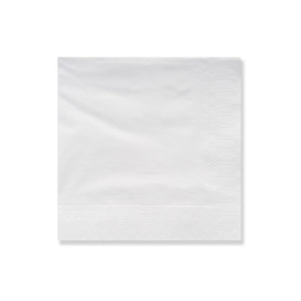 Paper Napkin Edging White 25x25cm 2C (200 Units)