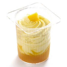 Plastic Serving Yogurt Cup "P'ti suisse" PS Clear 60ml (20 Units)