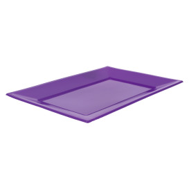 Plastic Tray Lilac 33x22,5cm (3 Units) 