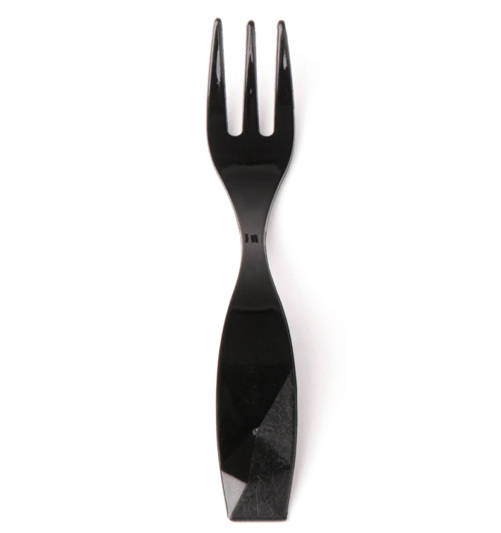 Tasting Mini Fork "Charme" Black 10cm (600 Units) Tasting Mini Fork "Charme" Black 10cm (600 Units)
