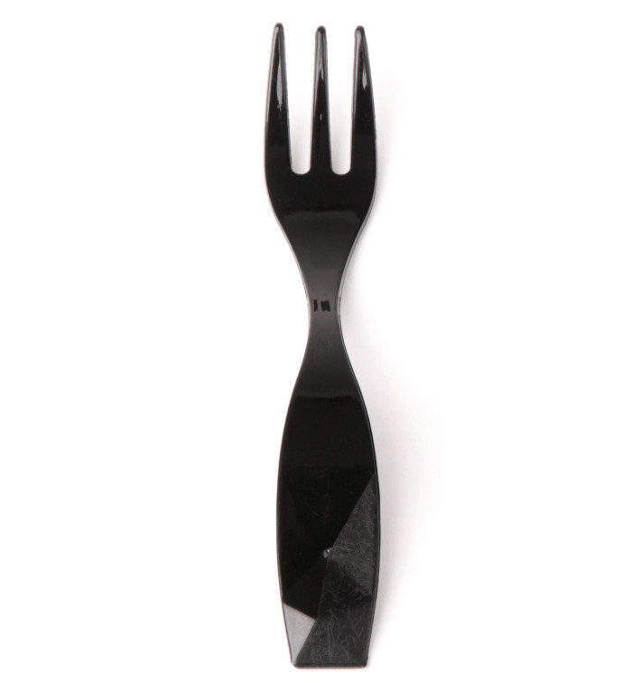 Tasting Mini Fork "Charme" Black 10cm (600 Units) 