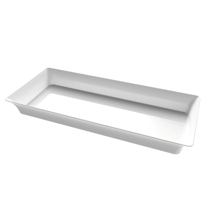 Tasting Mini Tray PS "Karo" Clear 5x13 cm (24 Units) Tasting Mini Tray PS "Karo" Clear 5x13 cm (24 Units)
