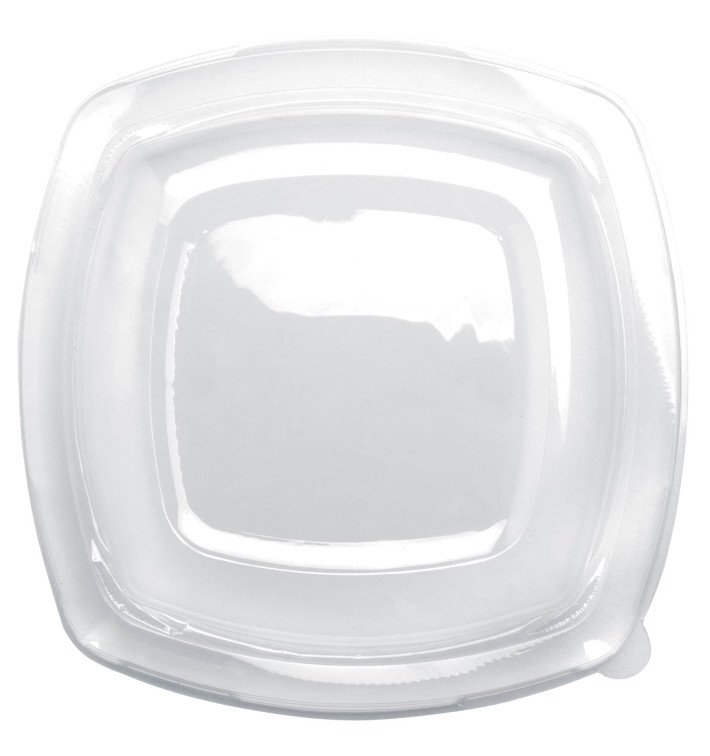 Plastic Lid Clear for Plate Square shape PET 23 cm (300 Units) Plastic Lid Clear for Plate Square shape PET 23 cm (300 Units)