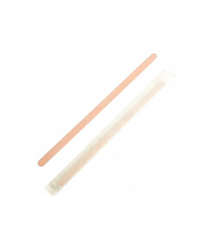 Wooden Coffee Stirrer Wrapped 11,4cm Wooden Coffee Stirrer Wrapped 11,4cm
