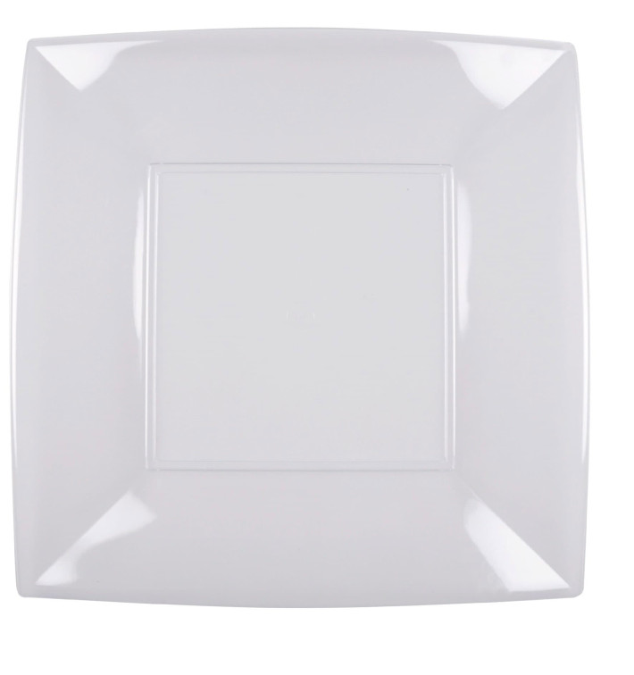 Plastic Plate Flat Clear "Nice" PS 29 cm (144 Units) Plastic Plate Flat Clear "Nice" PS 29 cm (144 Units)