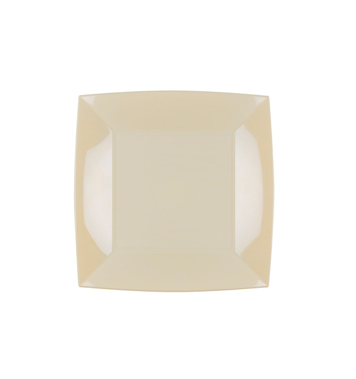 Plato de Plastico Flat Cream "Nice" PP 180mm (25 Units) Plato de Plastico Flat Cream "Nice" PP 180mm (25 Units)