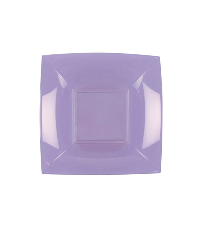 Plastic Plate Deep Lilac "Nice" PP 18 cm (25 Units) Plastic Plate Deep Lilac "Nice" PP 18 cm (25 Units)