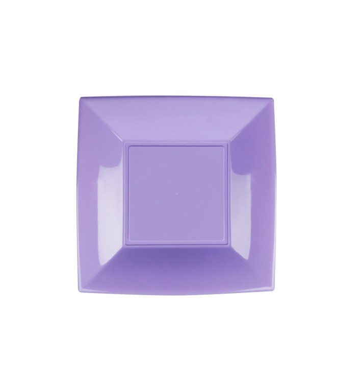 Plastic Plate Flat Lilac "Nice" PP 18 cm (25 Units) Plastic Plate Flat Lilac "Nice" PP 18 cm (25 Units)